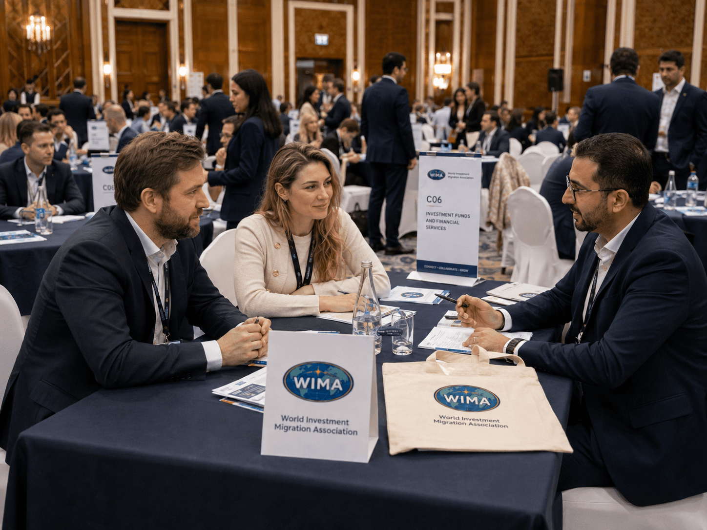 High-density B2B matching hall