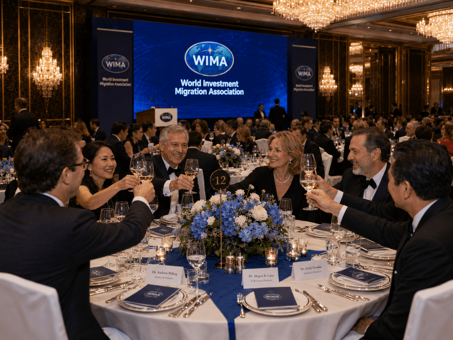WIMA delegates in a B2B matching meeting