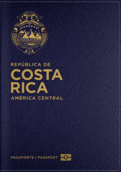 Illustrative Costa Rica passport cover