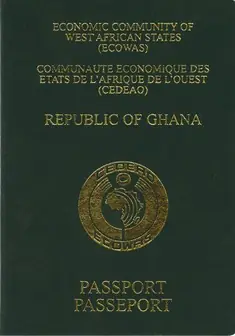 Illustrative Ghana passport cover