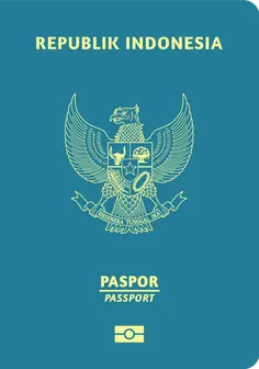 Illustrative Indonesia passport cover