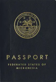 Illustrative Micronesia passport cover