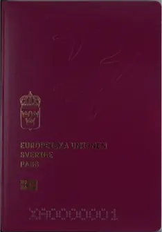 Illustrative Sweden passport cover