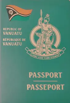 Illustrative Vanuatu passport cover